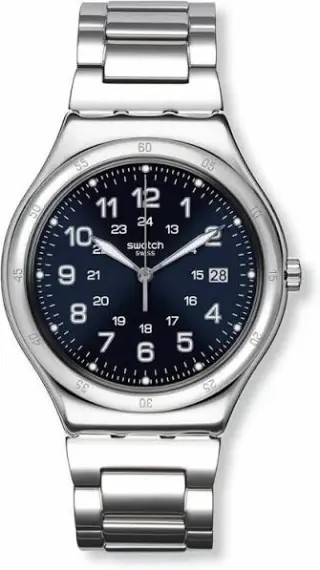 Swatch Irony Big Appealing YWS401G Blue Dial Stainless Steel